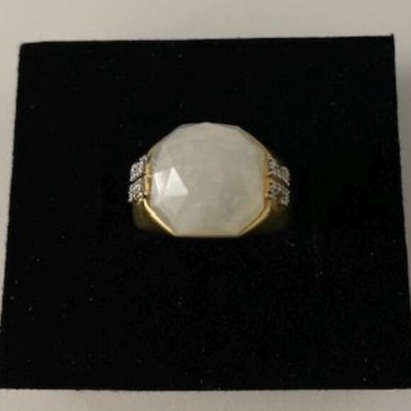 Ivanka Trump 18K gold Metropolis Rainbow Moonstone Ring - Picture 6 of 8